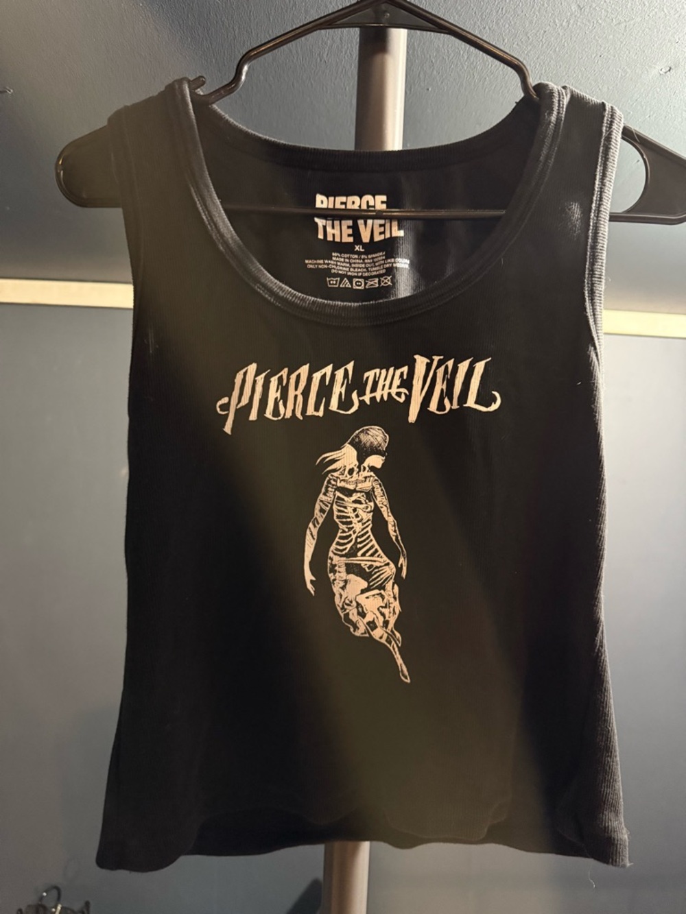 Pierce The Veil Black Graphic Crop Tank Top